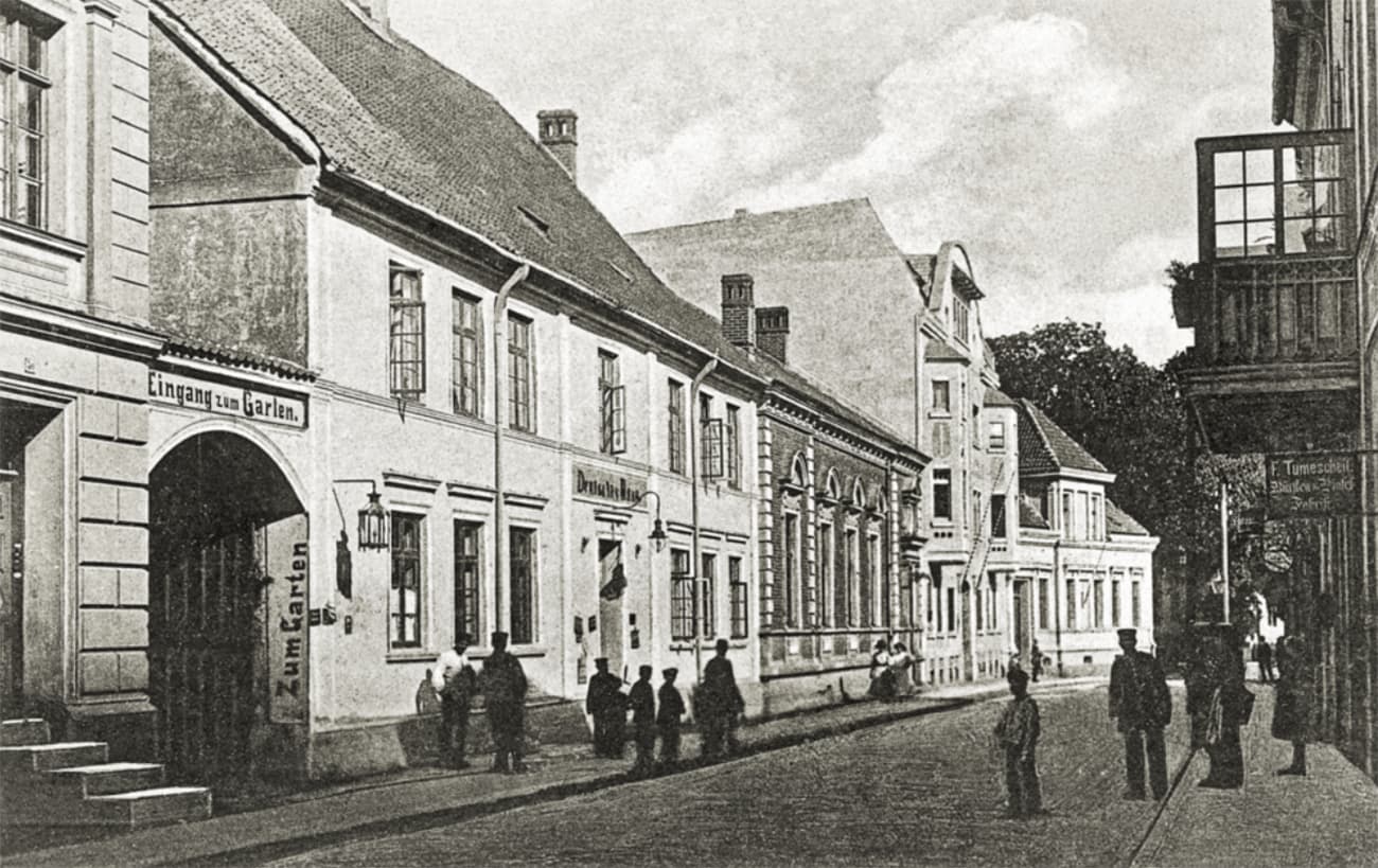 Гостиница и ресторан Deutsches Haus, 1916 г.
